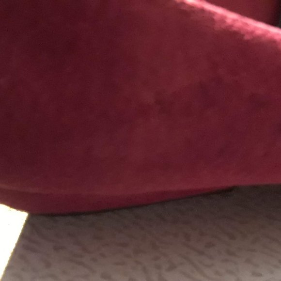 Flats shoes Size: 6.5 vintage Cara Leigh red suede - Picture 4 of 6